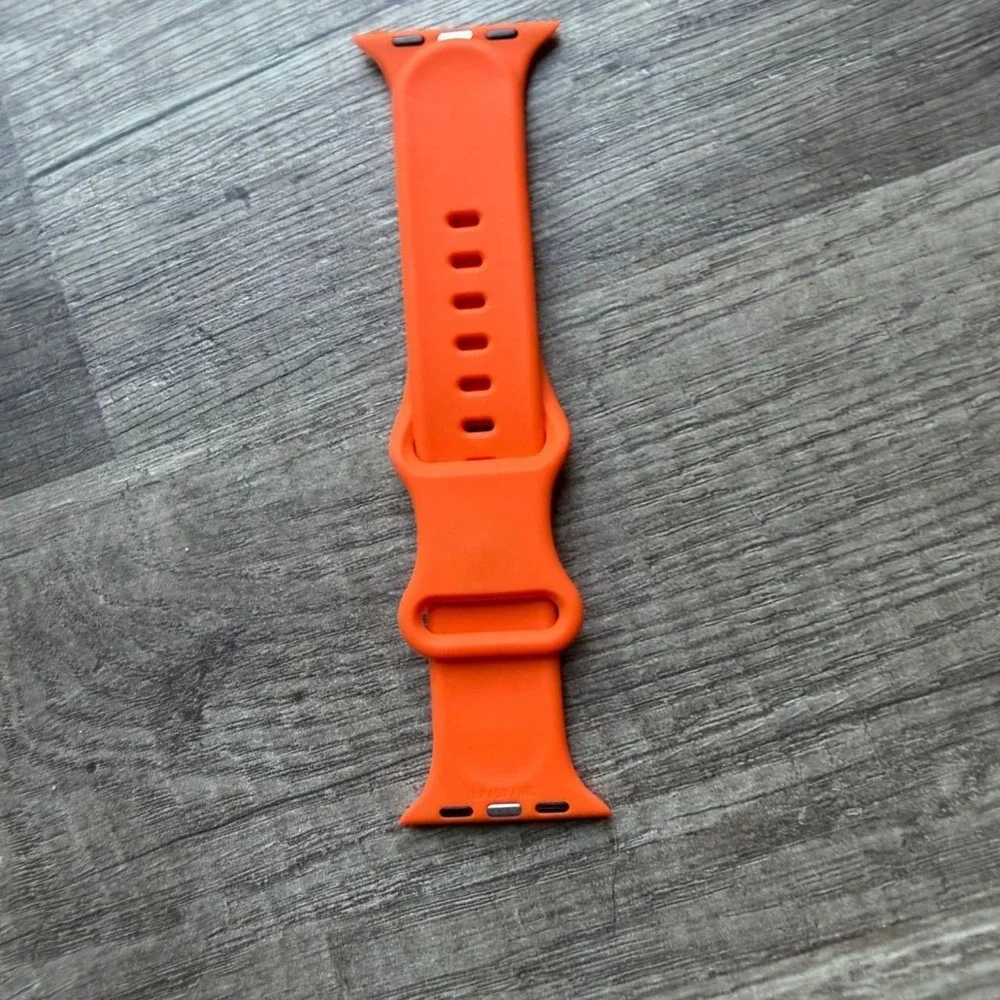 (BOGO 75% Off)  Orange Silicone Smartwatch Replacement Band